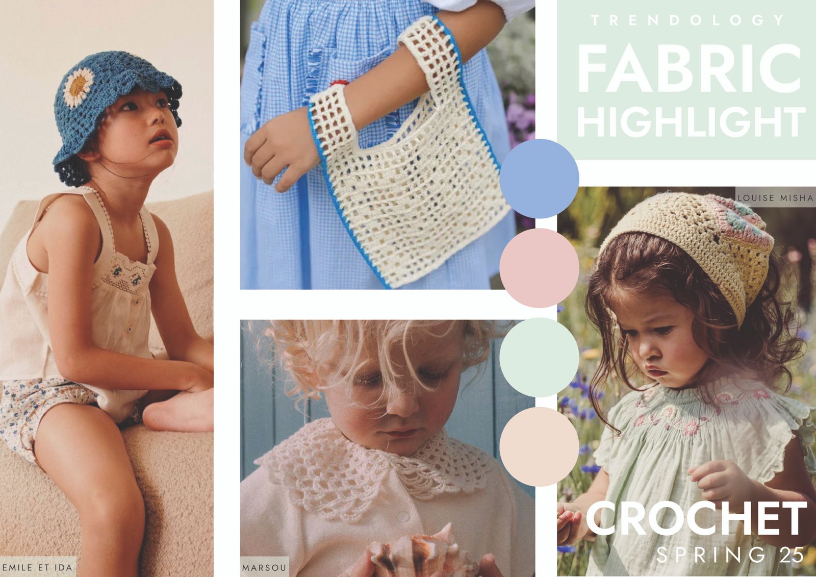 Embracing Crochet: Key Fabrics Trend for Girlswear SS25