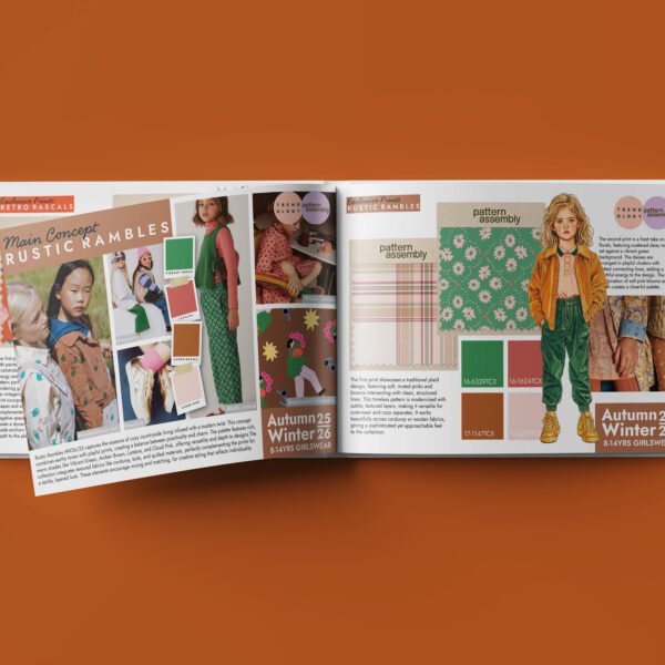 AW25 GIRLS PRINT BOOK W PATTERN ASSEMBLY